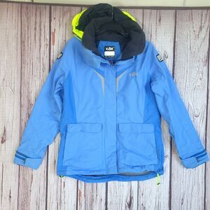 Gill OS2 Women Professional Sailing Jacket Size 8 Blue Boating Full Zip Offshore